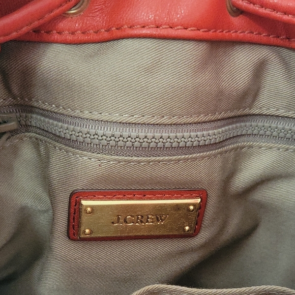 J. Crew Red Leather Crossbody Bag - Picture 3 of 6